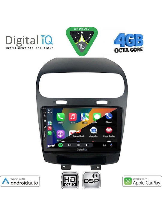 Digital IQ Car Audio System for Fiat Freemont 2008-2020 Bluetooth USB WiFi GPS Apple CarPlay Android Auto with 9" Touch Screen