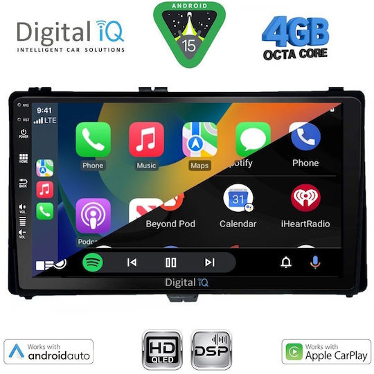 Digital IQ Car Audio System for Toyota Auris Aygo X Corolla 2017-2019 Bluetooth USB Wi-Fi GPS Apple CarPlay Android Auto with 9 Inch Touch Screen DIGITAL IQ BXF 16703 CPAA