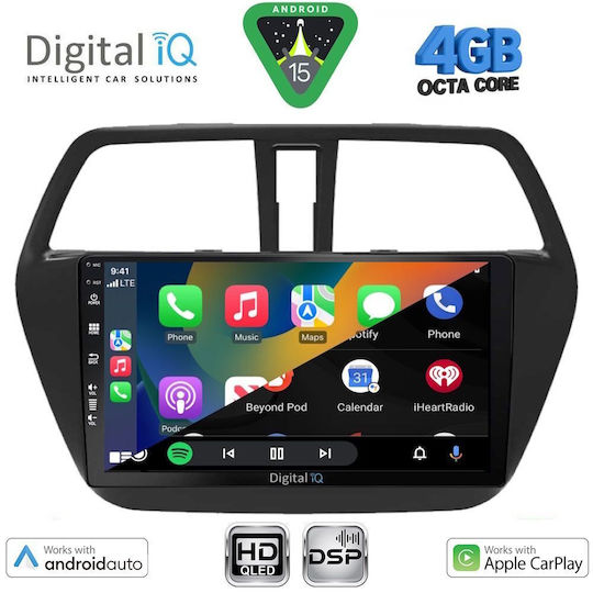 Digital IQ Ηχοσύστημα Αυτοκινήτου για Suzuki SX4 S-Cross 2014-2021 (Bluetooth/USB/WiFi/GPS/Apple-Carplay/Android-Auto) με Οθόνη Αφής 9"