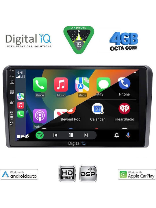 Digital IQ Car Audio System for Honda Jazz Bluetooth USB WiFi GPS Apple CarPlay Android Auto with 10" Touch Screen