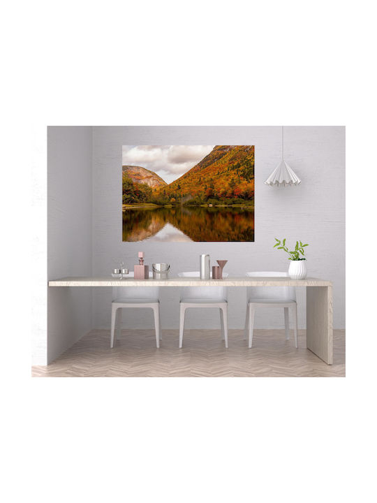 Painting Autumn Mountain Reflection Autumnal Reflection of Mountain 170x115