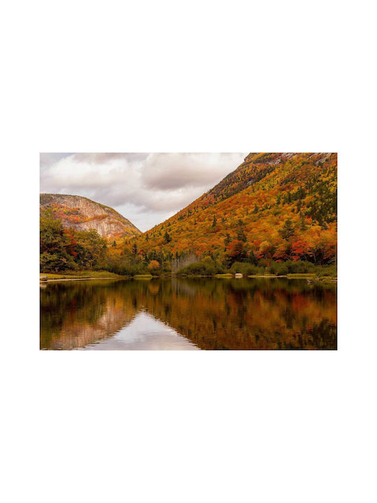 Painting Autumn Mountain Reflection Autumnal Reflection of Mountain 170x115