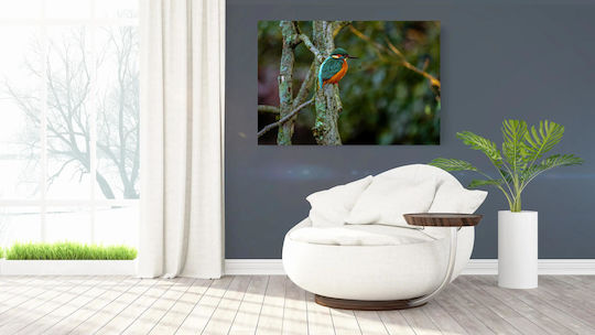 Панел Colorful Bird On Branch Многоцветна Птица На Клон 100x70