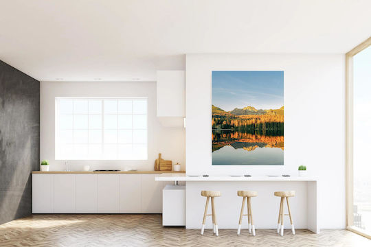 Painting Mountain Reflection In Autumn 80x120