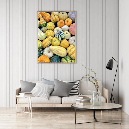iLovePrints Gemälde Bunte Kürbisse Kürbisse 100x150