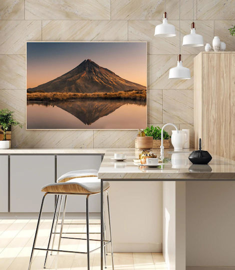 Painting Serene Mountain Reflection 150x100