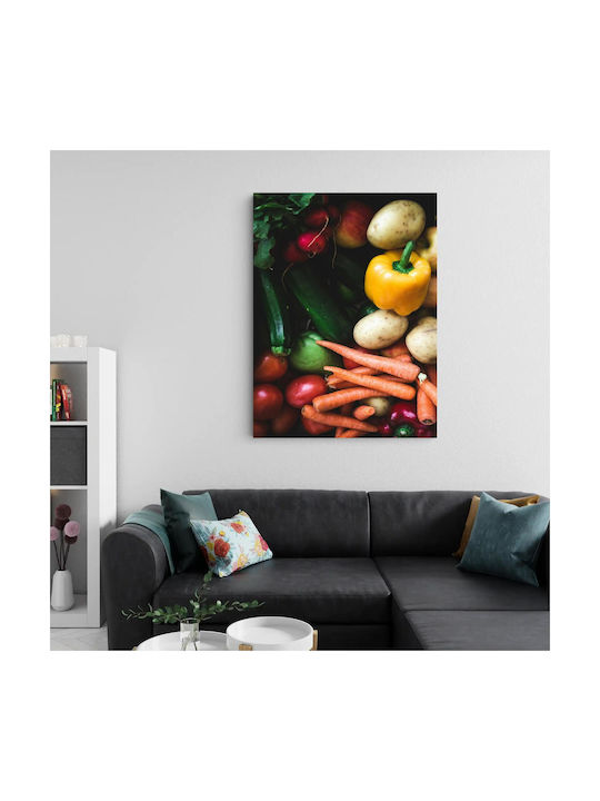 Painting Colorful Fresh Vegetables Multicolored Fresh Vegetables 70x100