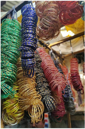 Панел Colorful Bangles Display Ендикация на Многоцветни Гривни 70x100