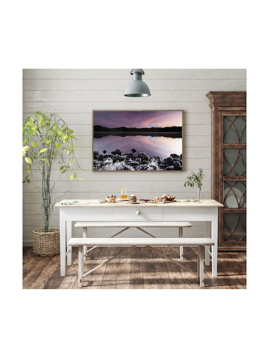 iLovePrints Gemälde Serene Mountain Reflection At Dusk 120x80