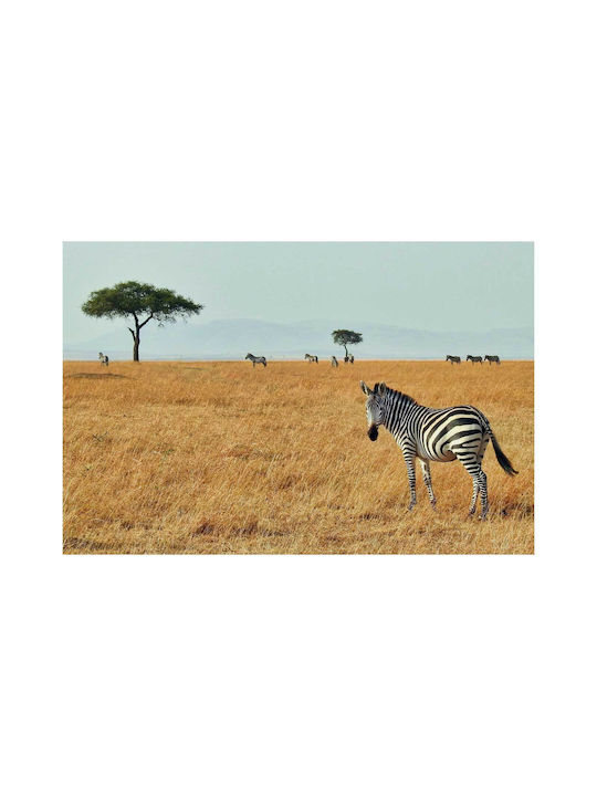 Панел Zebras In Savanna Зебри В Савана 100x70