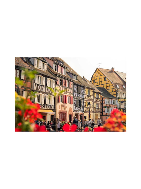 Панел Colorful Historic Street Полихромна Историческа Улица 120x80