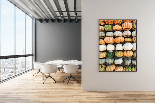 iLovePrints Πολύχρωμο Ölgemälde Kürbis Display 100x150