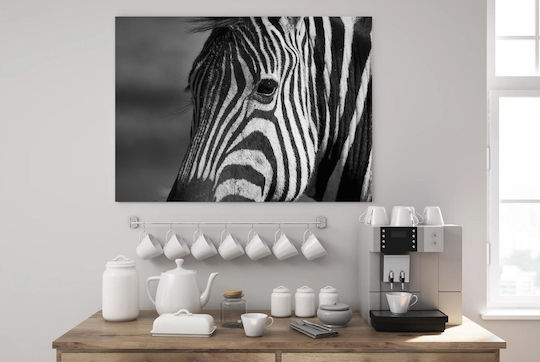 Panou Black White Zebra Asprómavră Zebrá 120x80