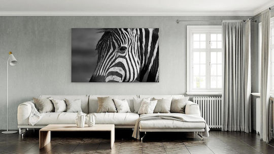 Panou Black White Zebra Asprómavră Zebrá 120x80