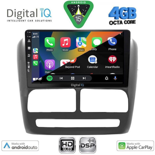 Digital IQ Car Audio System for Fiat Doblo 2010-2015 Bluetooth USB WiFi GPS Apple CarPlay Android Auto with 9" Touch Screen
