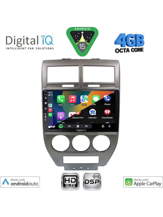 Digital IQ Auto-Audiosysteme für Jeep Compass / Patriot 2007-2016 (Bluetooth/USB/Eingebautes Wi-Fi / 3G/GPS/Apple CarPlay/Android Auto) mit Touchscreen 10 Zoll