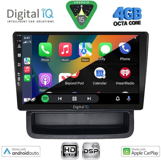 Digital IQ Ηχοσύστημα Αυτοκινήτου για Opel Vivaro Renault Trafic Nissan Primastar 2004-2015 (Bluetooth/USB/WiFi/GPS/Apple-Carplay/Android-Auto) με Οθόνη Αφής 10"