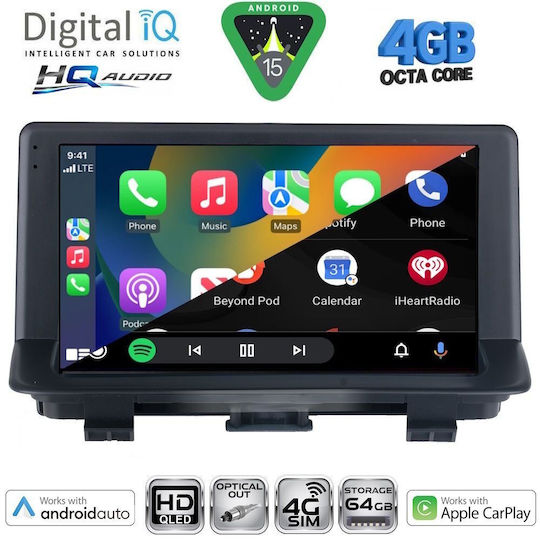 Digital IQ Ηχοσύστημα Αυτοκινήτου για Audi Q3 2012-2018 (Bluetooth/USB/WiFi/GPS/Apple-Carplay/Android-Auto) με Οθόνη Αφής 9"