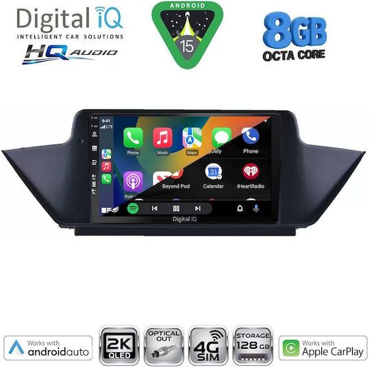 Digital IQ Ηχοσύστημα Αυτοκινήτου για BMW X1 (E84) 2009-2015 (Bluetooth/USB/WiFi/GPS/Apple-Carplay/Android-Auto) με Οθόνη Αφής 10"