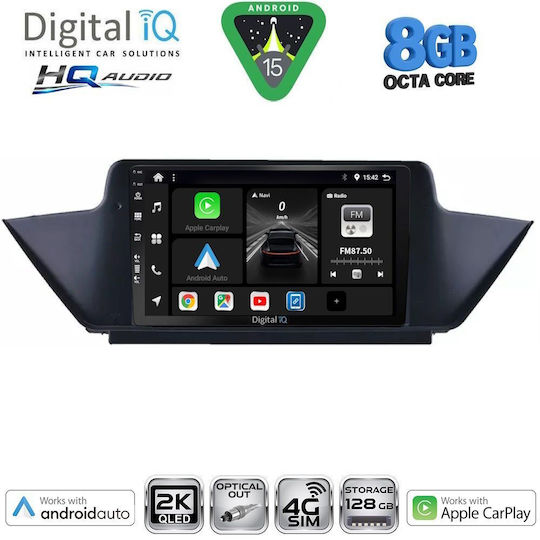 Digital IQ Ηχοσύστημα Αυτοκινήτου για BMW X1 (E84) 2009-2015 (Bluetooth/USB/WiFi/GPS/Apple-Carplay/Android-Auto) με Οθόνη Αφής 10"