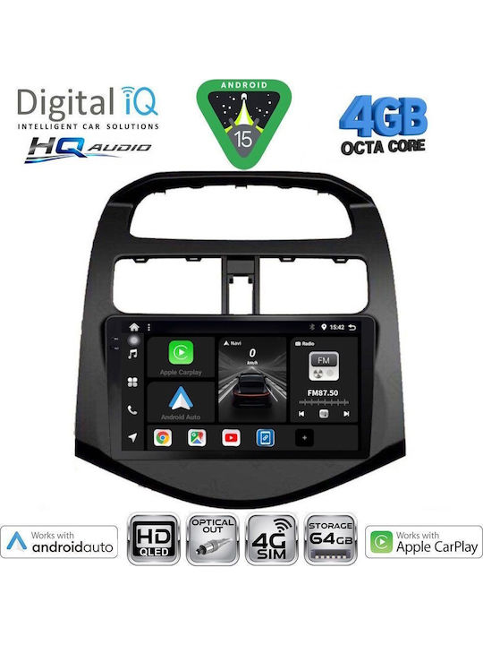 Digital IQ Car Audio System for Chevrolet Aveo 2014-2017 (Bluetooth/USB/WiFi/GPS/Apple CarPlay/Android Auto) with 9" Touch Screen