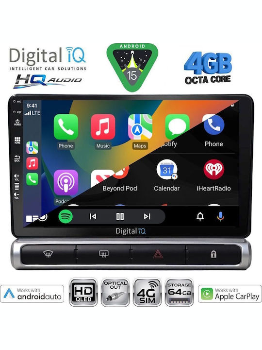 Digital IQ Car Audio System for Citroen C3 / DS3 2009-2016 Bluetooth USB WiFi GPS Apple CarPlay Android Auto with 9" Touch Screen