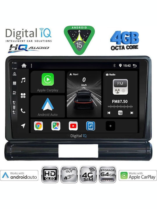 Digital IQ Car Audio System for Citroen C3 / DS3 2009-2016 Bluetooth USB WiFi GPS Apple CarPlay Android Auto with 9" Touch Screen