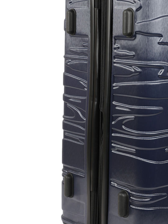 Calvin Klein State Of Flow Large Hard Blue Suitcase