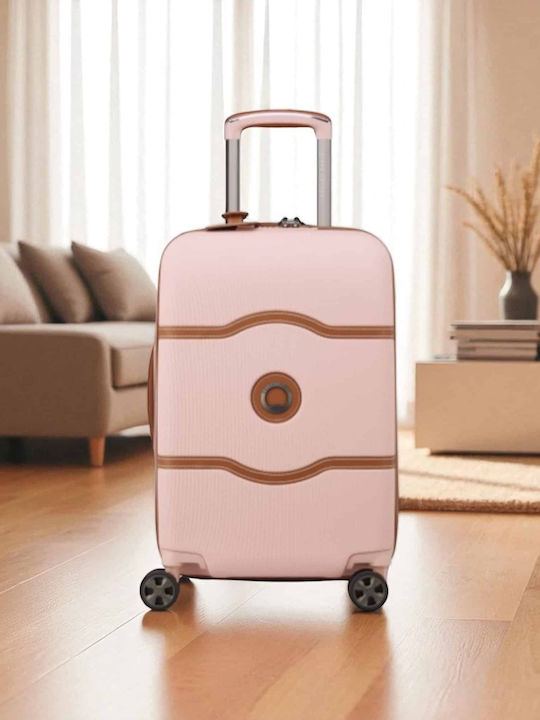 Delsey Chatelet Air 2.0 Βαλίτσα Ταξιδίου Καμπίνας Ροζ Ύψους 55εκ.