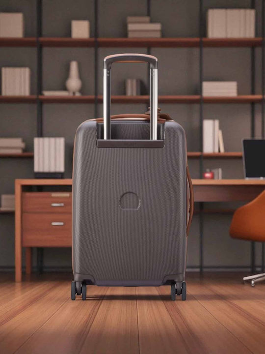 Delsey Chatelet Air 2.0 Cabin Travel Suitcase Brown Height 55cm