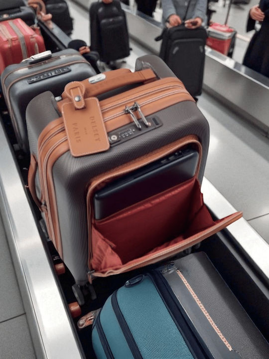 Delsey Chatelet Air 2.0 Cabin Travel Suitcase Brown Height 55cm