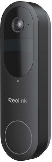 Reolink Kabelloses Türglocke Wi-Fi Kompatibel mit Alexa Netzwerkversion Schwarz