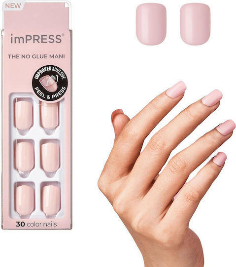 Kiss imPRESS Tips Νυχιών σε Ροζ Χρώμα 30τμχ