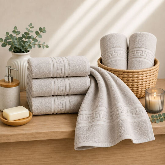 Pucioasa Prosop De Față Hotelier 90x50cm Bej 500gsm