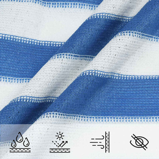vidaXL Rechteckiges Sonnensegel Blau 2x3m