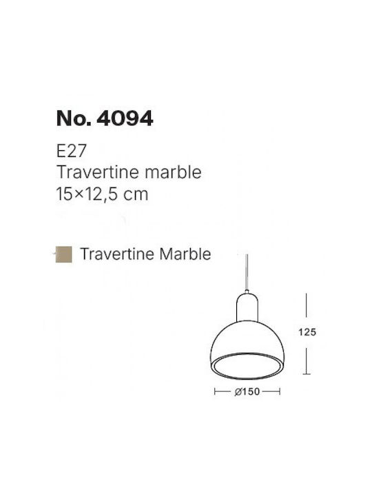 Inlight Pendant Ceiling Light Gray Rail 15x15x12.5cm