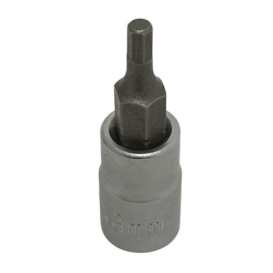 Bit-Stecknuss mit Inbusschlüssel-Bit und Antriebsvierkant 1/4'' Größe H3 1Stück