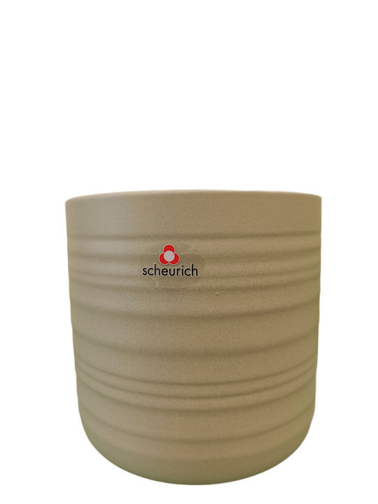 Scheurich Planter Ceramic Green 15x15cm.