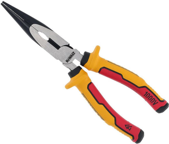 DEWALT Straight Electrician Long Nose Plier Length 200mm