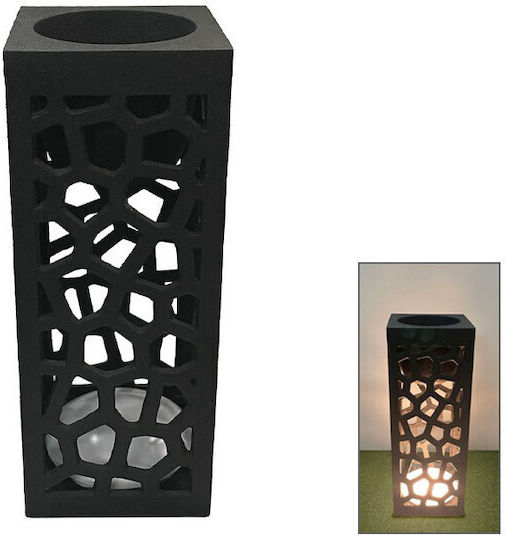 Marhome Planter Fiberglass Black 30x30x80cm.