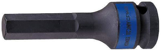 King Tony Ударен накрайник шестостен 1/2" 5x80mm
