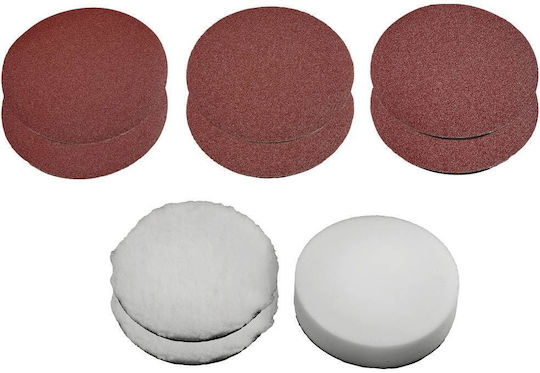 Set Bonetă de Lustruire și Disc de Polizare Einhell Cc-po 1100/150 E 150mm 9 Bucăți