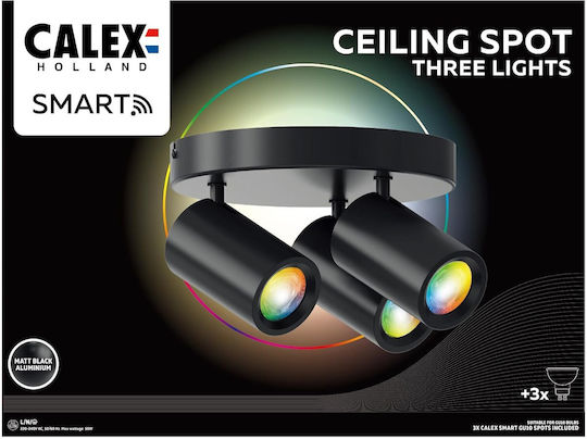 Calex Single Spot with Socket GU10 in Black Color