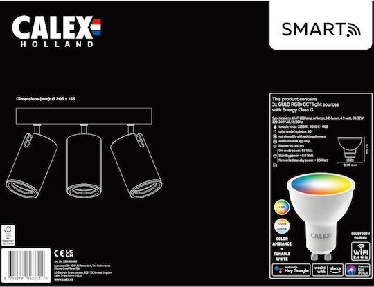 Calex Single Spot with Socket GU10 in Black Color