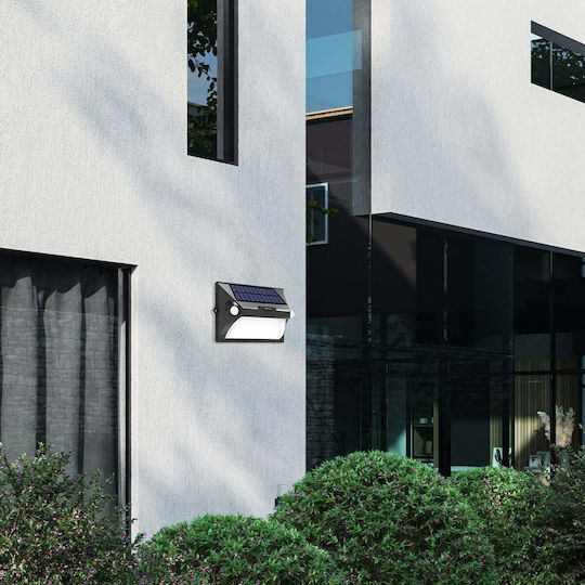 Inlight Wall Mounted Solar Light 10W with Warm White Light 3000K 25.5x25.5x18.1cm