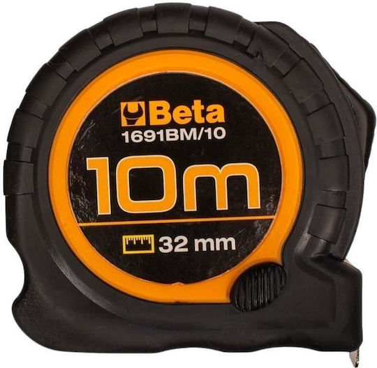 Beta 1691BM/10 Maßband mit automatischem Rücklauf 32mm x 10m