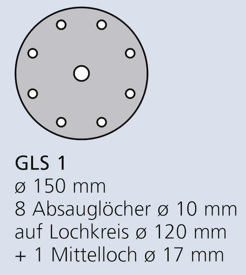 Klingspor Schleifscheibe von Holz 150mm 100Stück