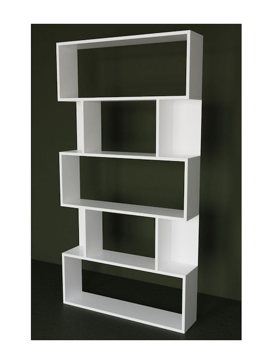 White Bookcase 90x20x175cm