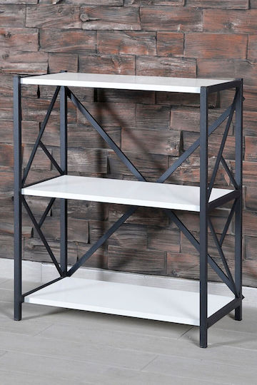 White Bookcase 90x30x60cm