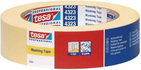 Tesa Χαρτινη Μασκινγκ Ταινια Λεπτα Κρεπαρισμενη 50μ:100mm
